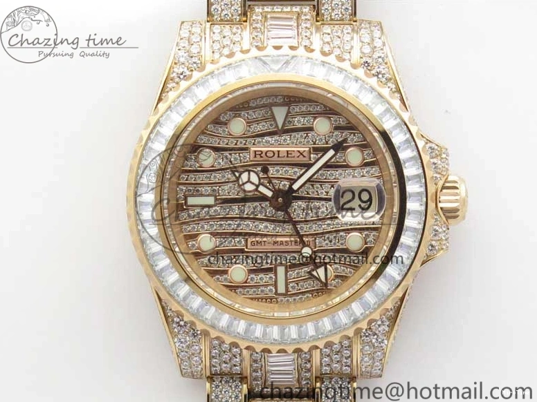 MiroTime 0329 GMT Master II 116769 BRIL Full Diamonds RG TWF Best Edition A Unique 2991